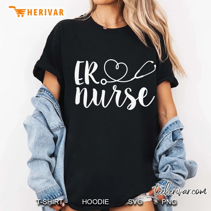 Er Nurse Cute Emergency Room Registered Nurse Appreciation Ladies Tee