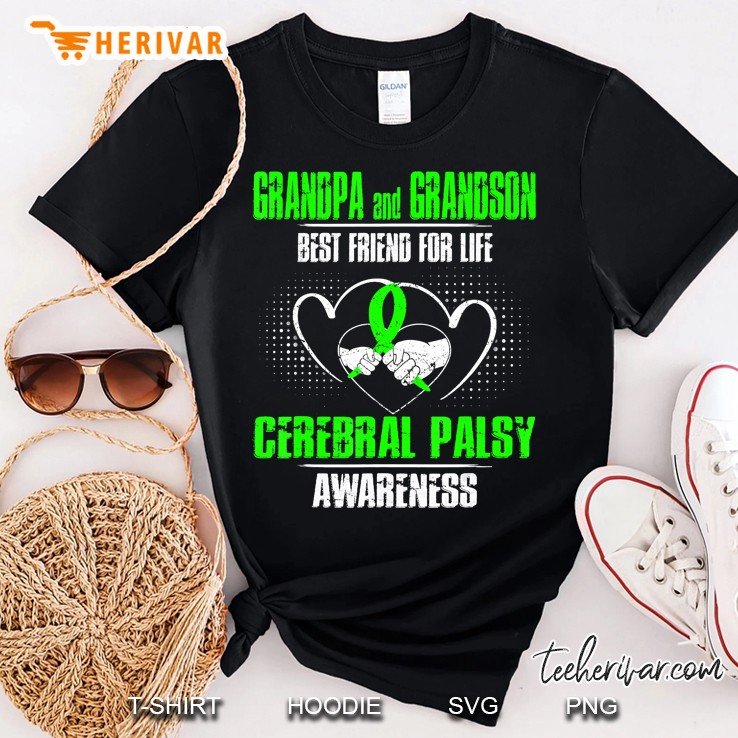 Grandpa And Grandson Best Friend Of Life Cerebral Palsy Shirt