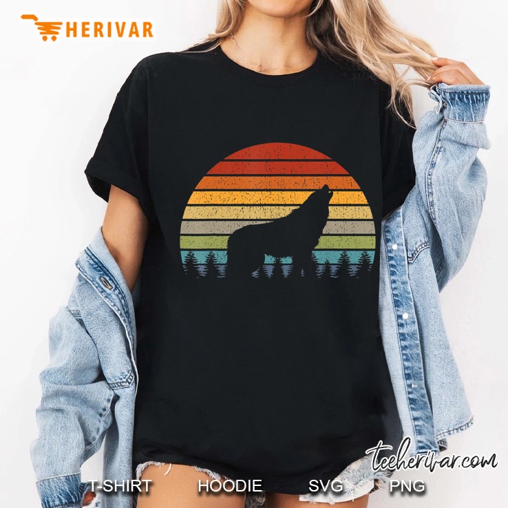 Retro Wolf Ladies Tee