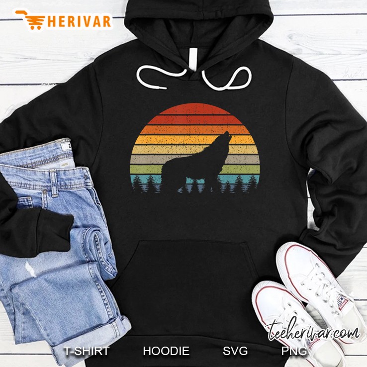 Retro Wolf Hoodie