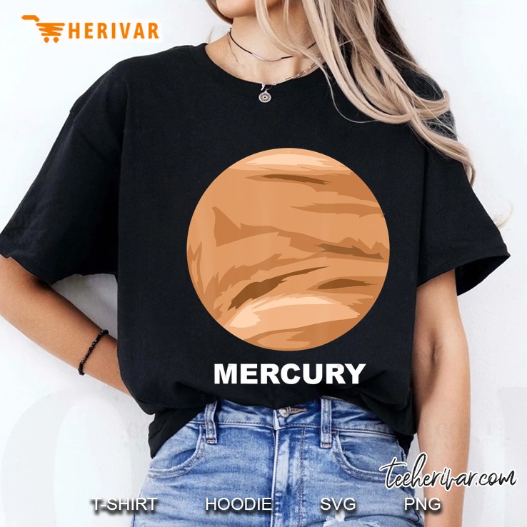 Solar System Group Costumes - Giant Planet Mercury Costume Ladies Tee