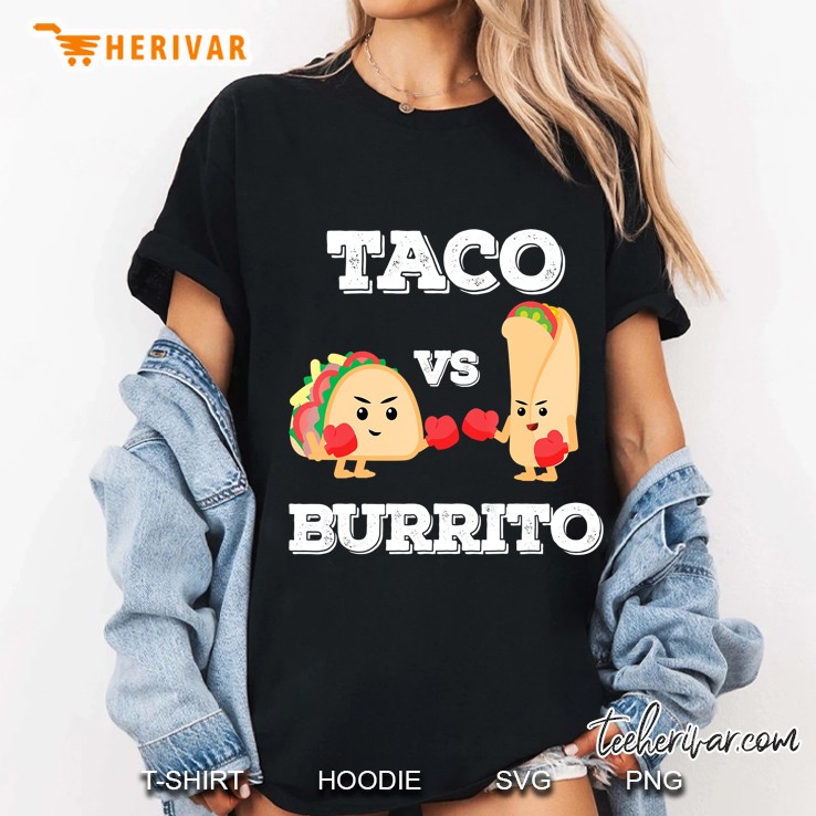 Taco Vs Burrito Official Ladies Tee