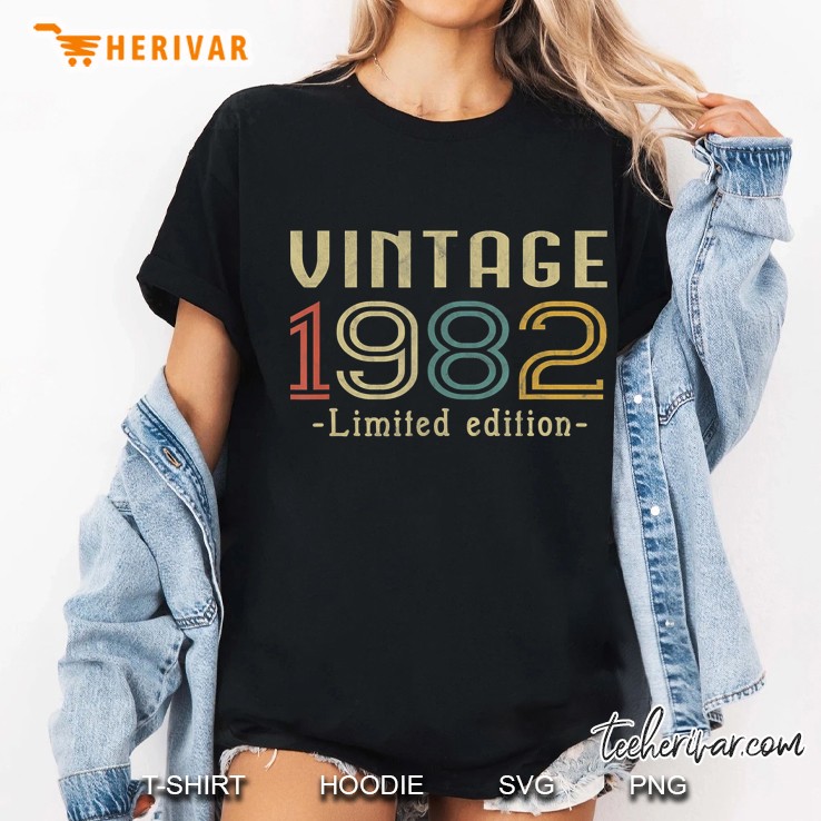 Vintage 1982 38Th Birthday 38 Years Old Gift Ladies Tee