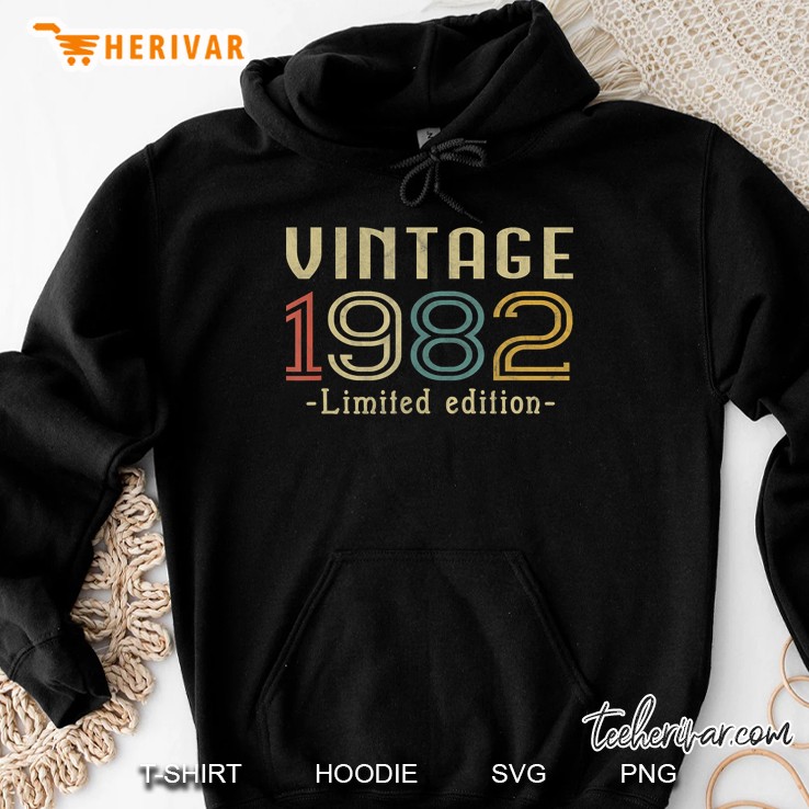 Vintage 1982 38Th Birthday 38 Years Old Gift Hoodie