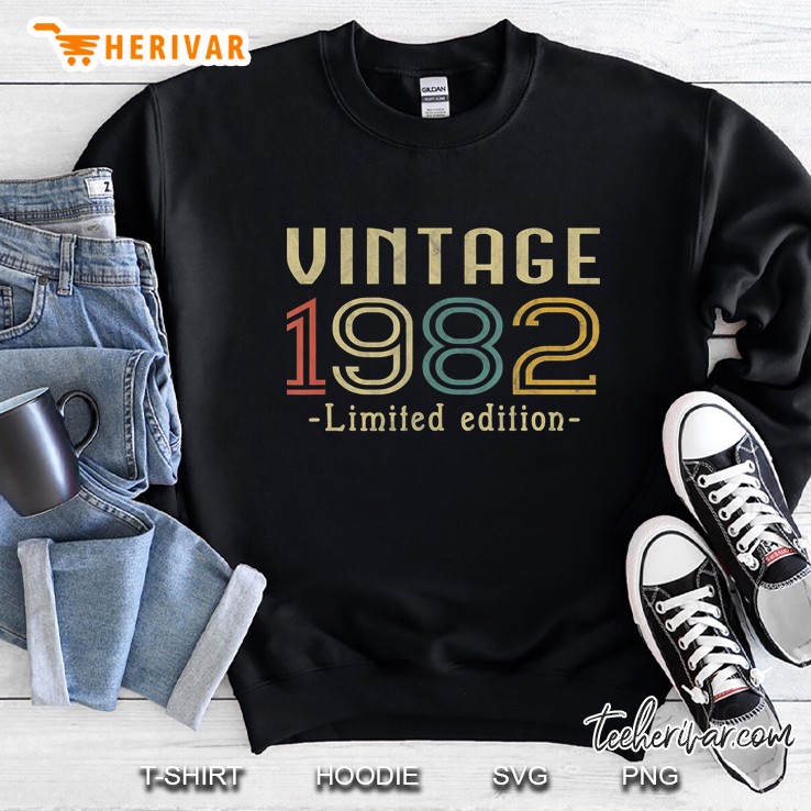 Vintage 1982 38Th Birthday 38 Years Old Gift Sweatshirt