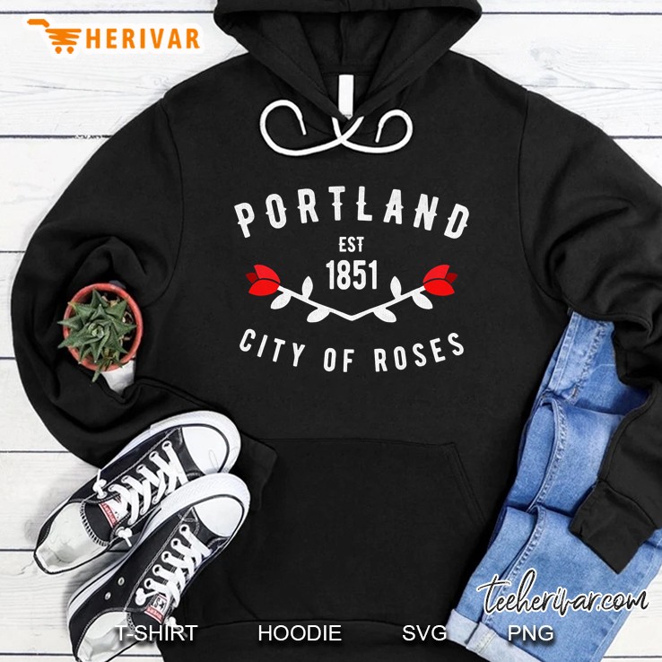 Vintage Portland City Of Roses Oregon Pdx Tshirt Mugs