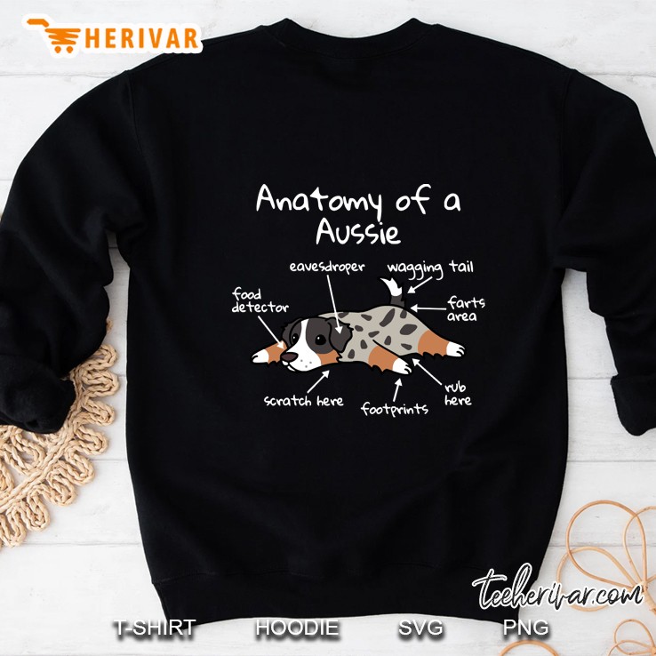 Anatomy Of A Australian Shepherd Sweatshirt