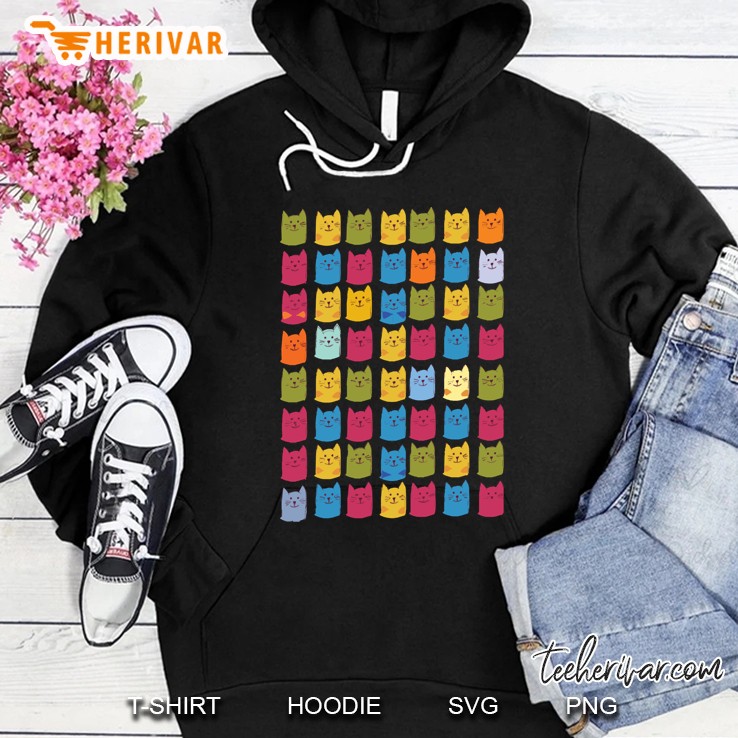 Cats Pattern Hoodie