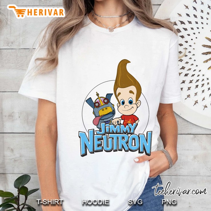 Jimmy Neutron Goddard Title Vintage Poster Ladies Tee