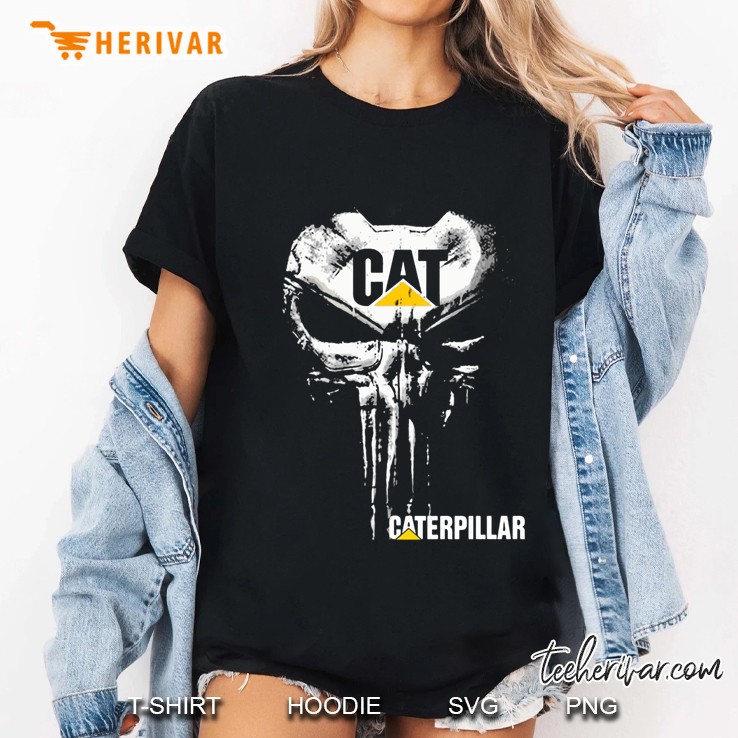 Cat Caterpillar Skull Version Ladies Tee