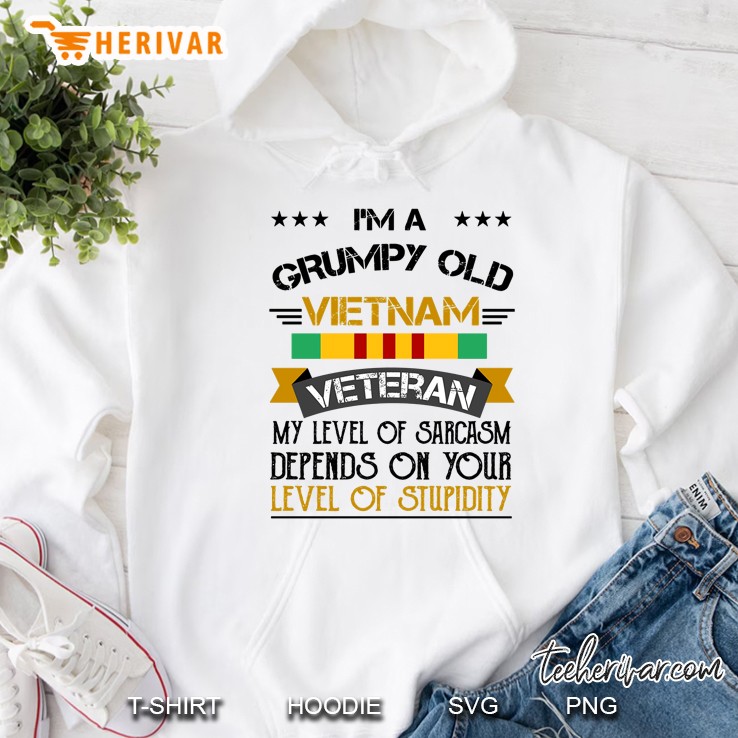 I'm A Grumpy Old Vietnam Veteran My Level Of Sarcasm Depends On Your Level Of Stupidity Mugs