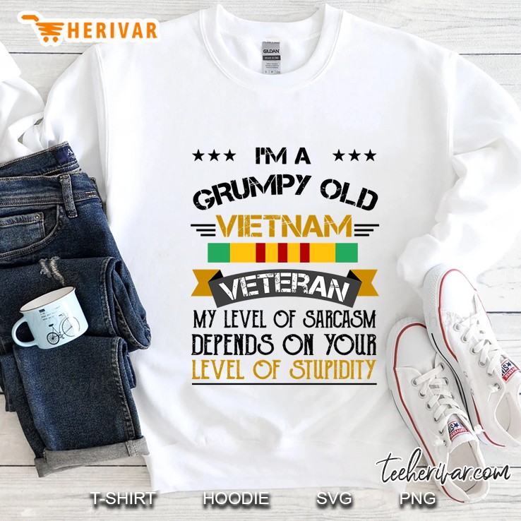 I'm A Grumpy Old Vietnam Veteran My Level Of Sarcasm Depends On Your Level Of Stupidity Mugs