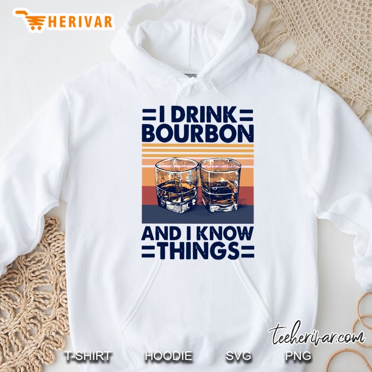 I Drink Bourbon And I Know Things Vintage Version Mugs