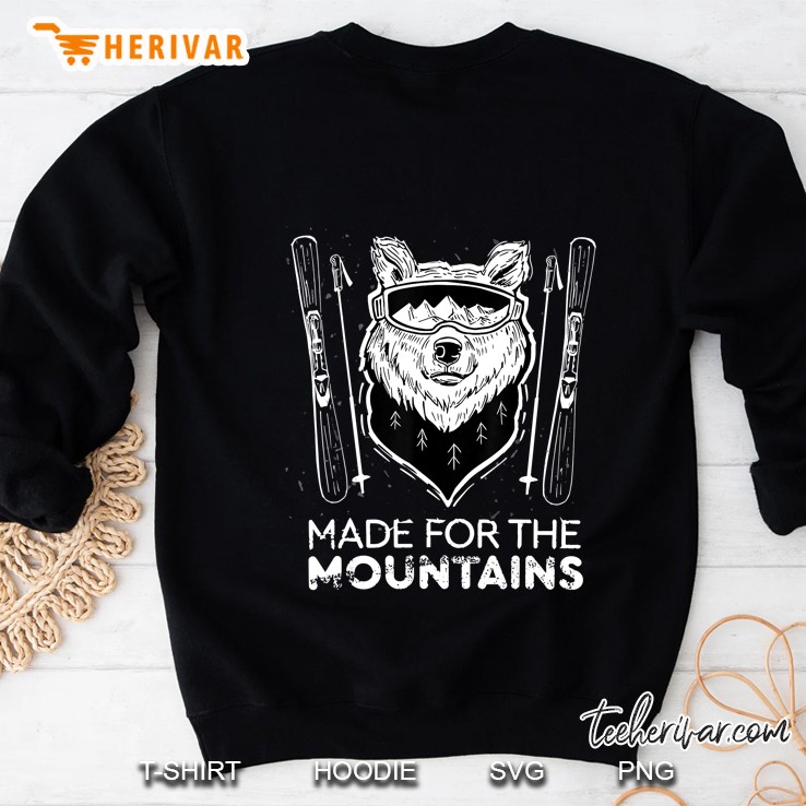 Bear Made For The Mountains To Ski Mugs