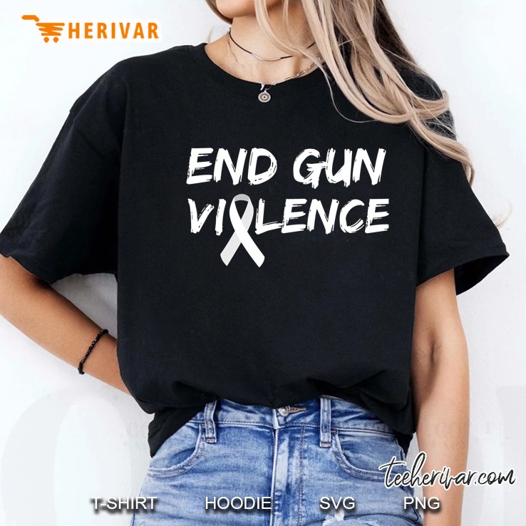 End Gun Violence Ribbon Hoodie