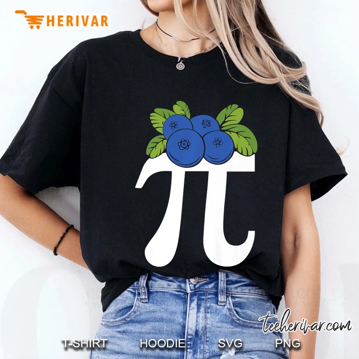 Funny Blueberry Pi Day Premium Hoodie