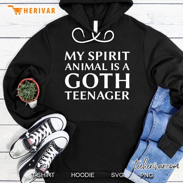 My Spirit Animal Is A Goth Teenager Birthday Gifts F Mugs