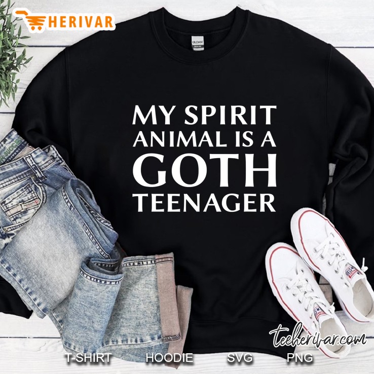 My Spirit Animal Is A Goth Teenager Birthday Gifts F Mugs