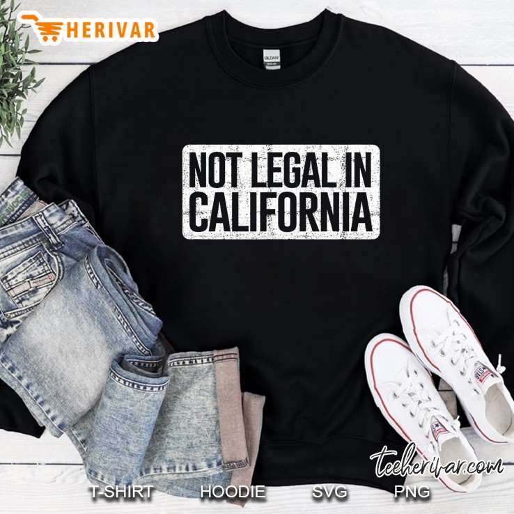 Not Legal In California (Distressed)- Funny Ak-47 And Ar-15 Mugs