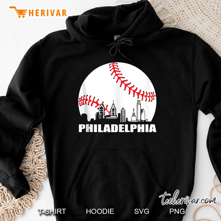 Philly Downtown Philadelphia Shirt Baseball Skyline Tank Top Mugs