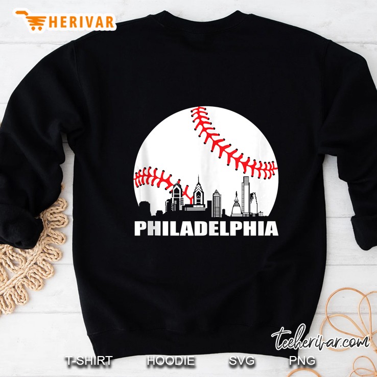 Philly Downtown Philadelphia Shirt Baseball Skyline Tank Top Mugs