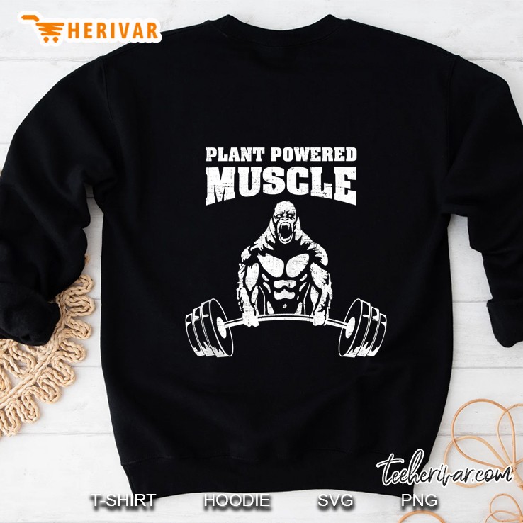 Plant Powered Muscle Vegan Power Bodybuilding Tank Top Sweatshirt