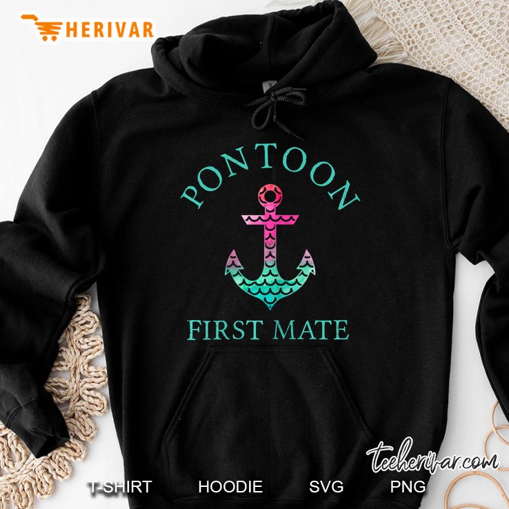 Pontoon First Mate Boat Anchor Mermaid Scale Mugs