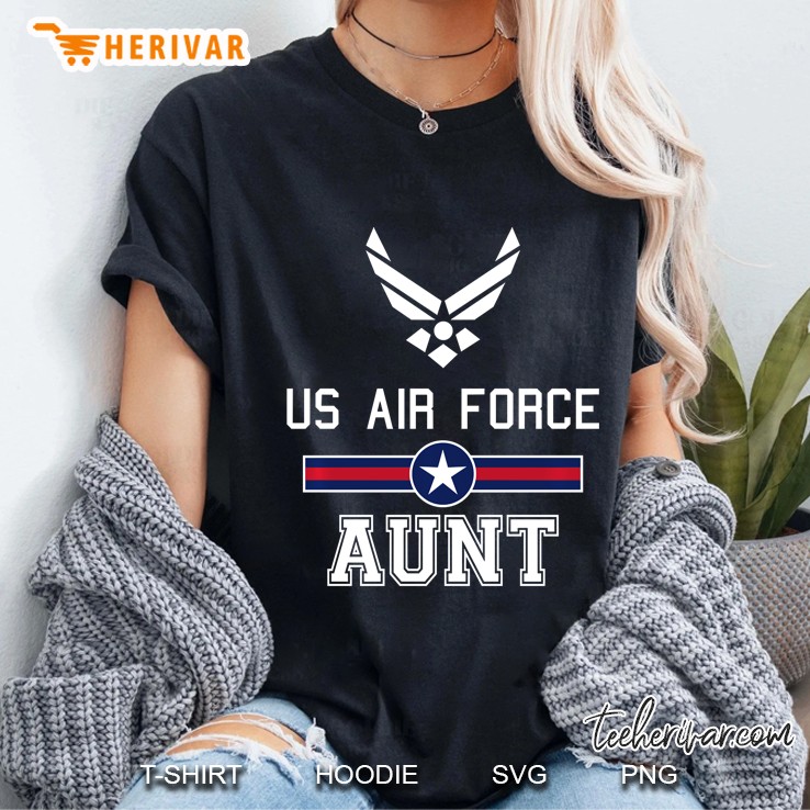 Proud Us Air Force Aunt Pullover Military Pride Shirt Pullover Hoodie