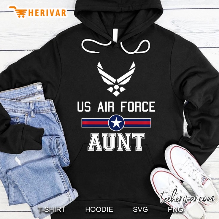 Proud Us Air Force Aunt Pullover Military Pride Shirt Pullover Mugs