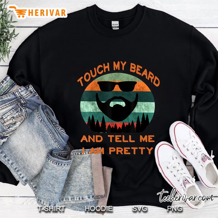 Retro Vintage Touch My Beard And Tell Me I'm Pretty Gift Mugs