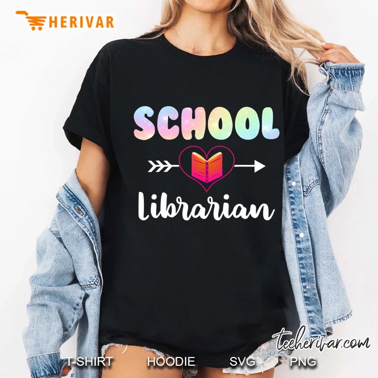 School Librarian Elementary And Middle School Library Lover Ladies Tee