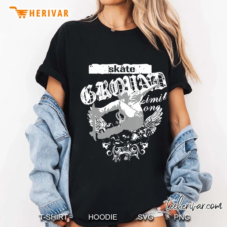 Skateboard Men Boys Top Skateboarding Skater Gifts Ladies Tee