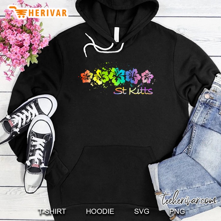 St. Kitts Watercolor Beach & Surf Premium Hoodie