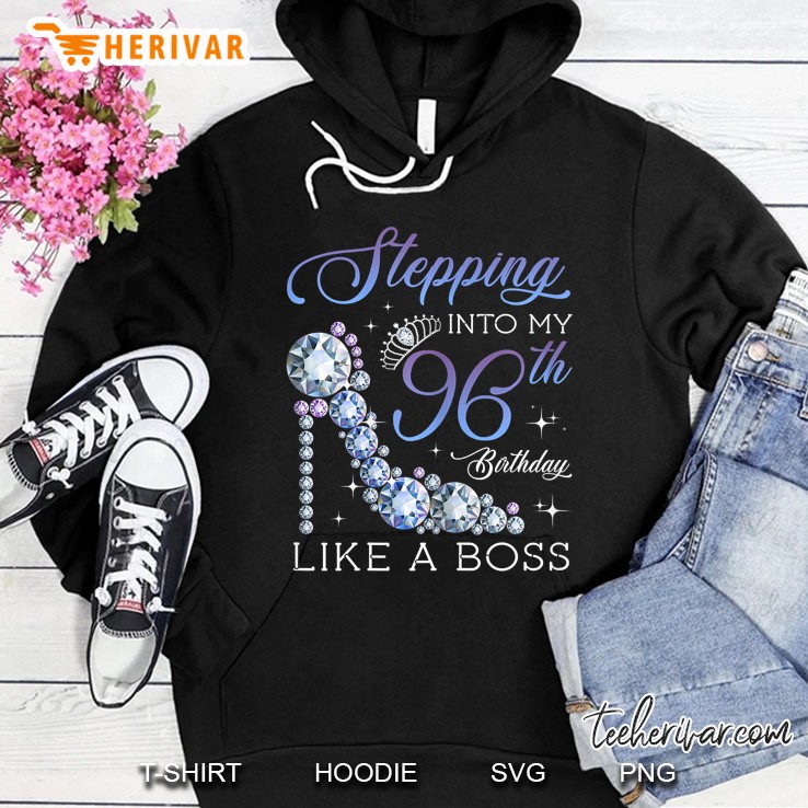 Stepping Into 96Th Birthday Born 1924 Gifts 96 Years Old Hoodie