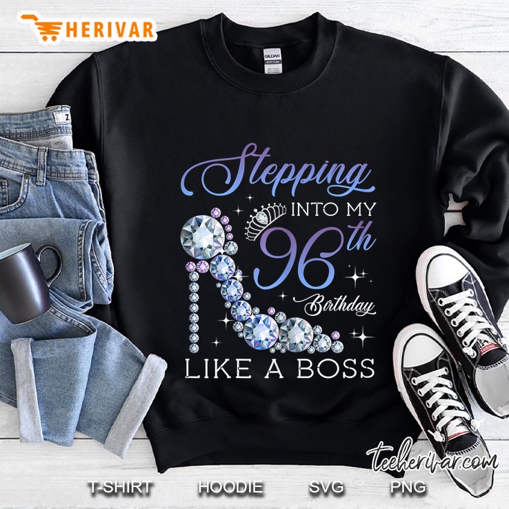 Stepping Into 96Th Birthday Born 1924 Gifts 96 Years Old Sweatshirt