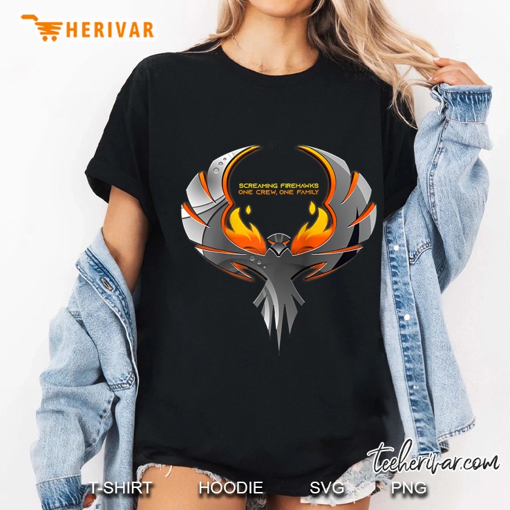 The Expanse Screaming Firehawks Raglan Baseball Tee Ladies Tee