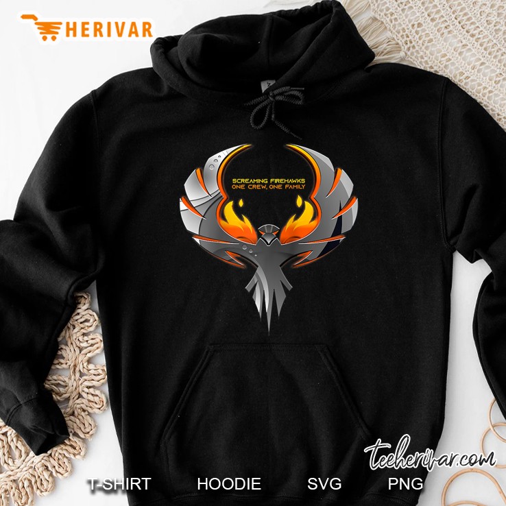 The Expanse Screaming Firehawks Raglan Baseball Tee Hoodie