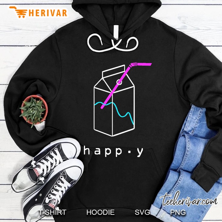 Happy - Aesthetic Vaporwave Hoodie
