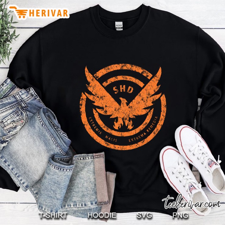 The Division Shd Worn Orange Logo Sweatshirt