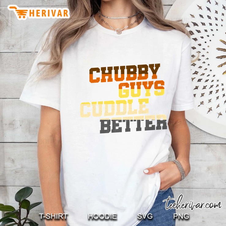 Chubby Guys Cuddle Better Gay Subculture Bear Flag Gift Premium Ladies Tee