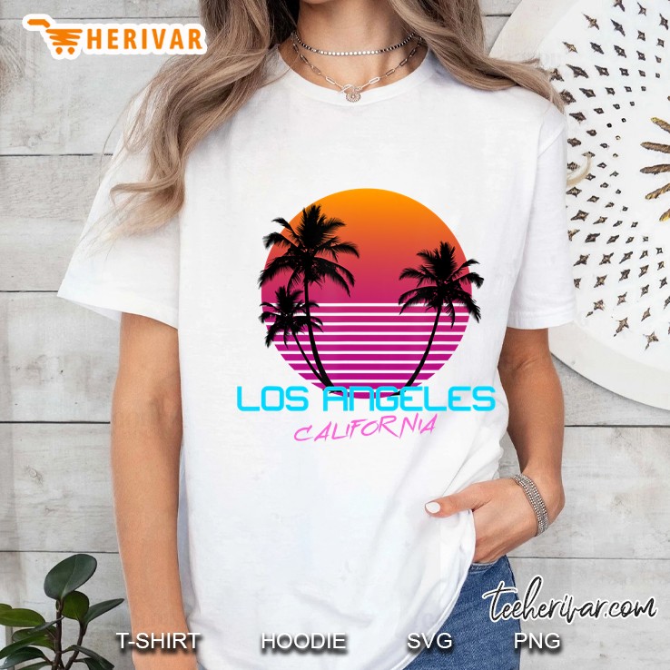 Los Angeles California Retro 80S Ladies Tee