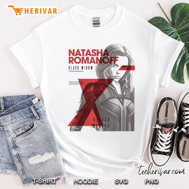 Marvel Black Widow Natasha Romanoff Portrait Shirt