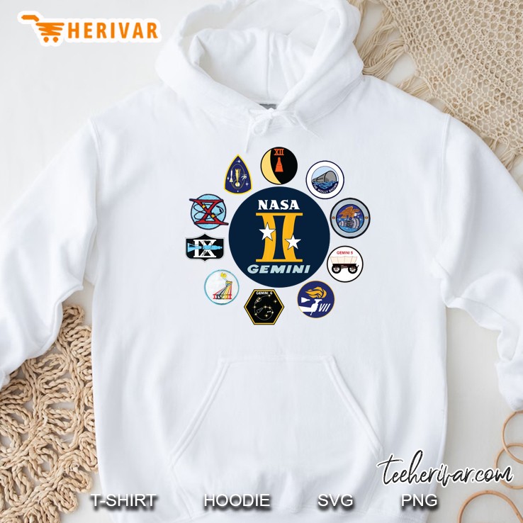 Project Gemini Missions Patch Badge Nasa Pullover Hoodie