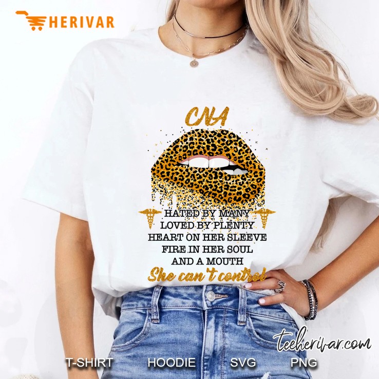 Women Gifts Cna Hated By Many Leopard Lips Hoodie