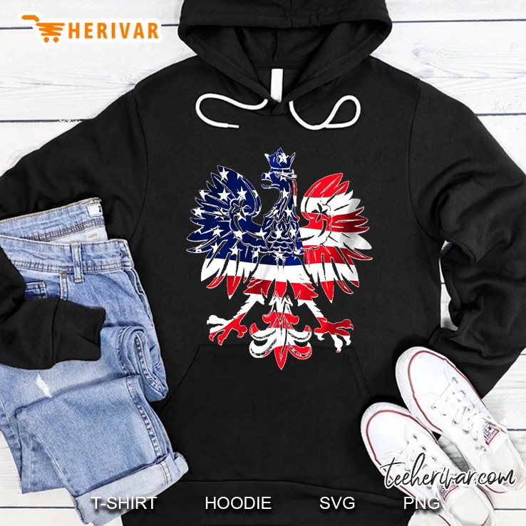 Dyngus Day Polish Eagle American Flag Usa Poland Pullover Hoodie