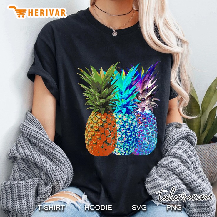 Edm Vaporwave Pineapple House Dance Rave Techno Music Ladies Tee