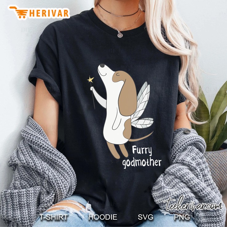 Furry Godmother Funny Cute Fairy Dog Lover Ladies Tee