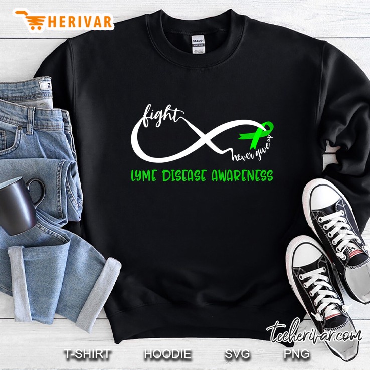 Lyme Disease Tshirt Awareness Green Ribbon Warrior Women Sweatshirt