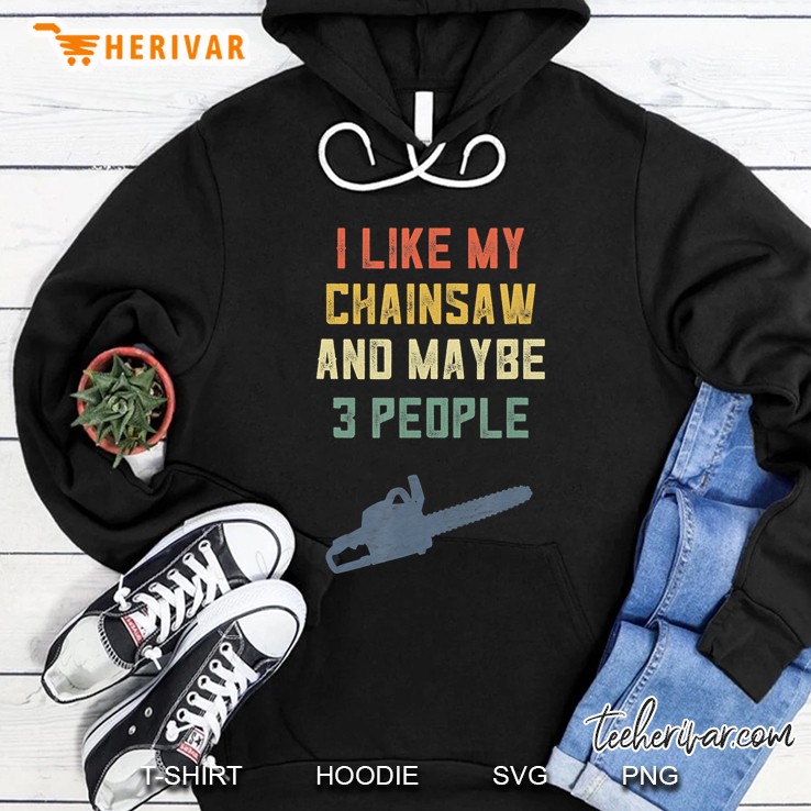 Retro Logging Gifts For Men Chainsaw Logger Gifts Arborist Hoodie