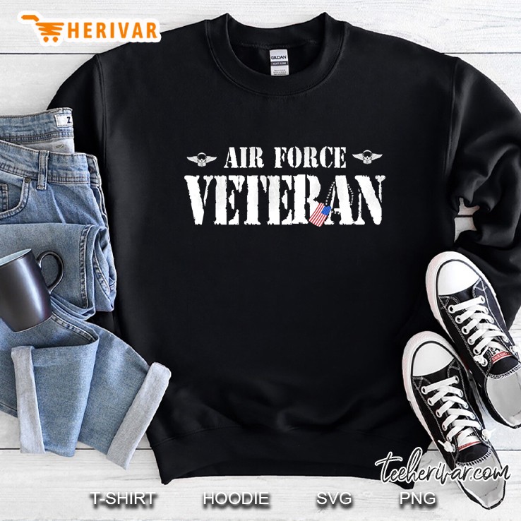 Veteran Us Air Force American Flag Veterans Sweatshirt